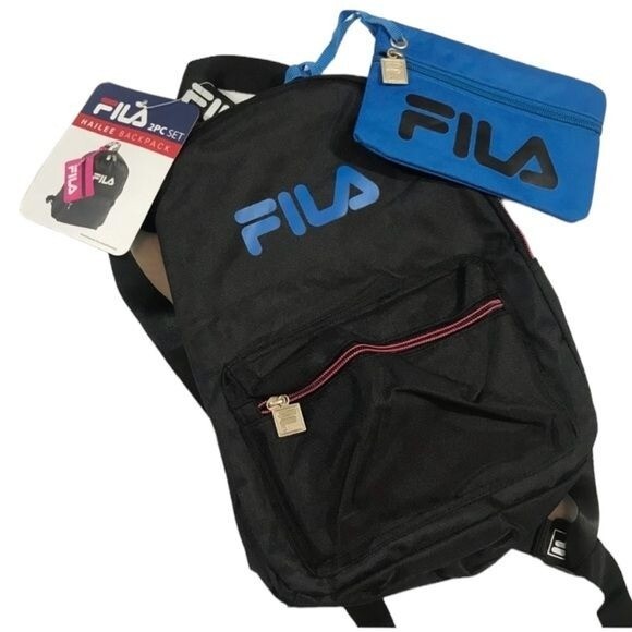 NWT FILA black blue logo mini backpack hailee NEW