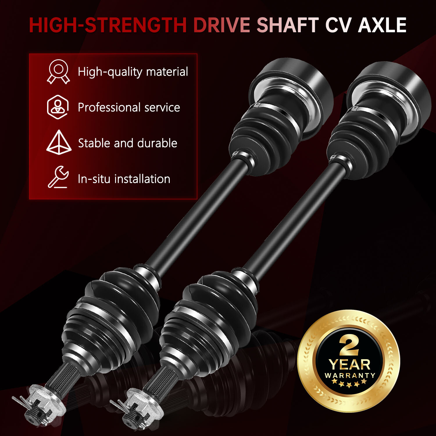 axa✕4 Front Axle Assembly Rugged Performance Axle For Arctic Cat 400-700