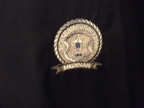 2006 PGA Championship Black Nike Medinah Golf S/S Pullover Tiger Wins SZ XL - Picture 2 of 10