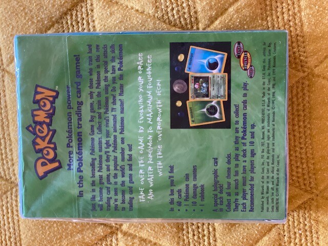 1999 Pokemon Factory Sealed Overgrowth Theme Deck Base Set SHADOWLESS?