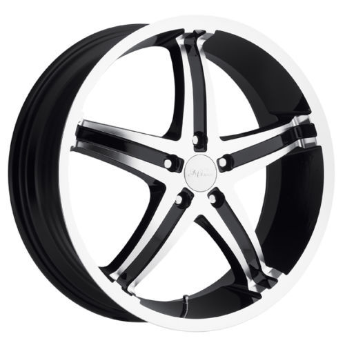 20X9 Milanni 446 KOOLWHIP 8x170 ET18 Gloss Black Machined