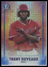 2021 Bowman Chrome #DG-14 Trent Deveaux Dawn of Glory Mojo Refractor Blue #/150