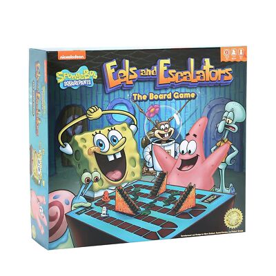 SpongeBob SquarePants Eels and Escalators Board Game Family Fun for 2-4 Players