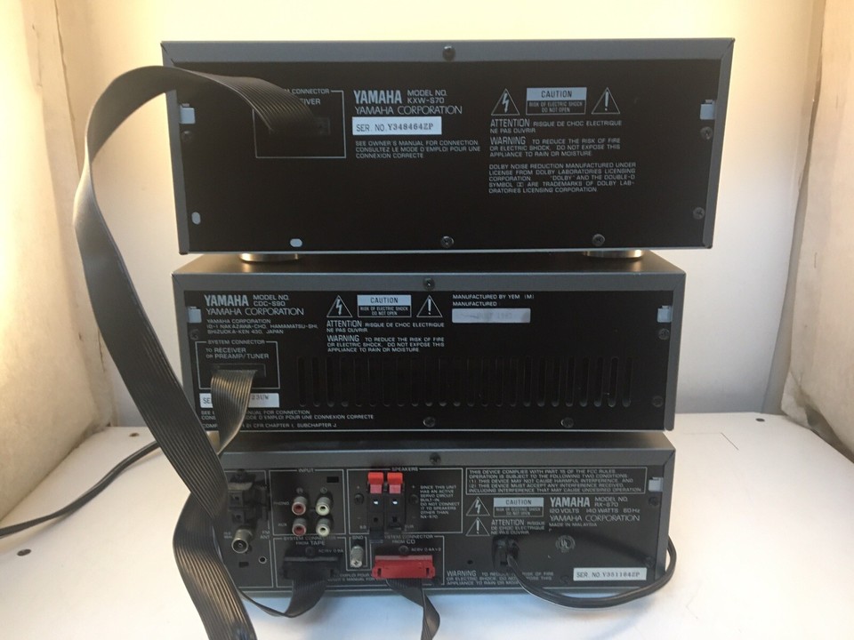 YAMAHA KXW-S70, RXS70, CDC-S90 Mini Component Sound System *FOR REPAIR ...