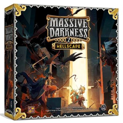 NEW MASSIVE DARKNESS 2 HELLSCAPE Board Game KICKSTARTER Heavenfall Pledge