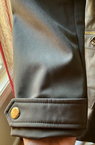 Via Spiga Hooded Trench Coat Olive Green/Brown Size S - Picture 11 of 14