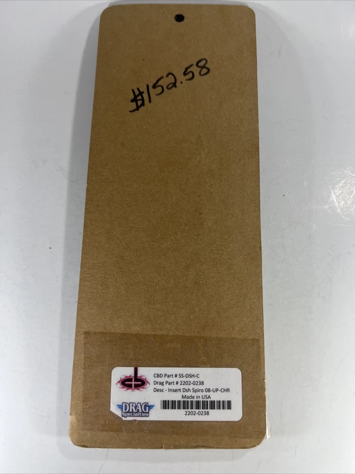 Panel de tablero cromado Carl Brouhard para motocicleta Spiro 08-UP-CHR nuevo sellado Foto 4 de 4