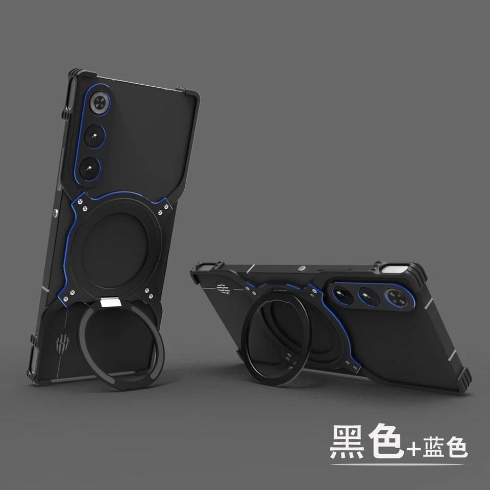 Capa estojo suporte alumínio metal para ZTE nubia RedMagic 10 Air, formato X - Imagem 3 de 4