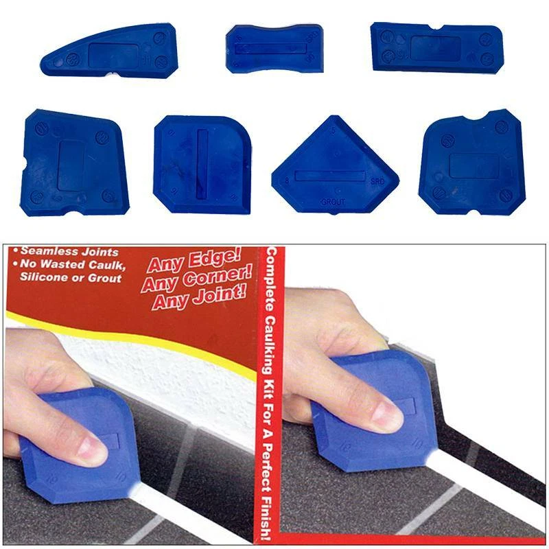 Silicone Sealant Tool Caulk Remover Grouting Mastic Finishing Smoothing Kits