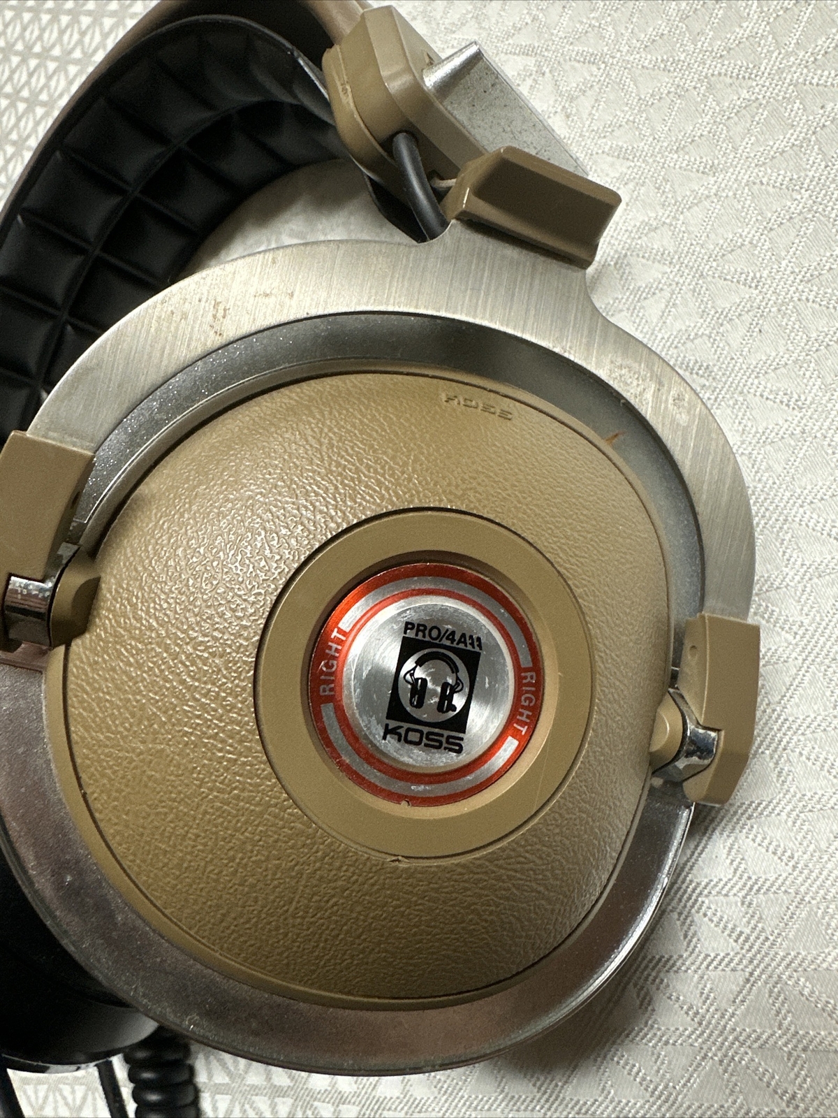 Koss PRO4AAA Stereo Headband Headphones 1970s Beige Authentic eBay