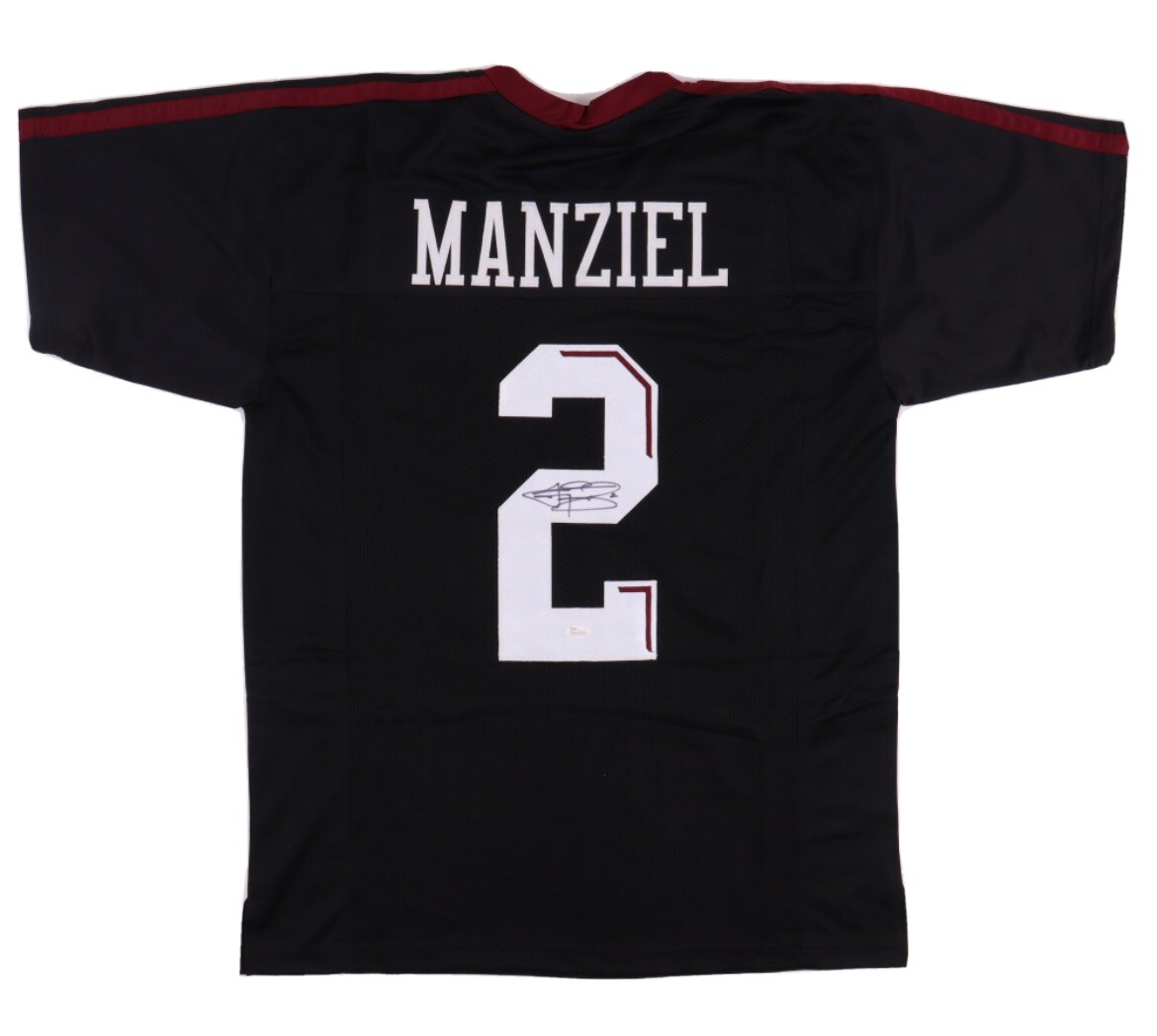 Jsa Johnny Manziel Signed Jersey Johnny Manziel Signed Custom Black  Autographed Jersey (JSA), image size:1170x1048