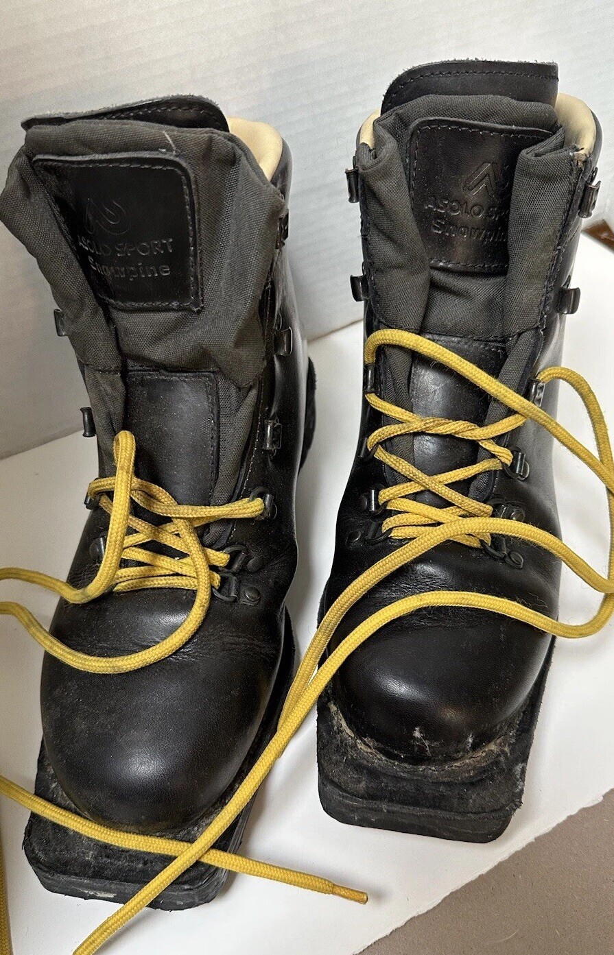 SALOMON Stivali Asolo Sport Snowpine 3 pin cross country pelle uomo 8 5 Made In Italy