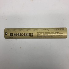 Vintage Metal Typewriter Erasing Shield Ko-Rec Brother? Protects 8” Eaton Allen thumbnail