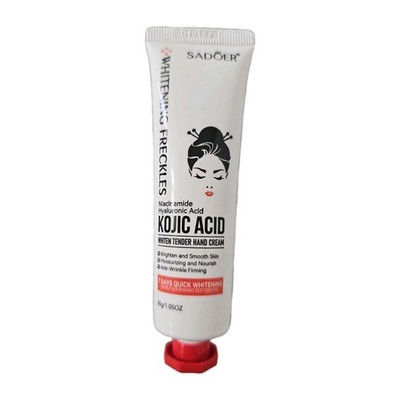 Sadoer Kojic Acid Freckle Whitener | Whiten Tender Hand Cream 1.05 oz. 30g Tube