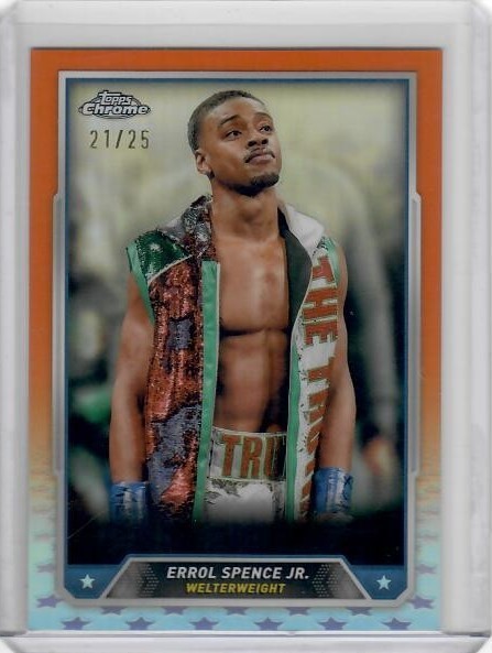 ERROL SPENCE JR. 2024 Topps Chrome Boxing /25 Orange Refractor #38