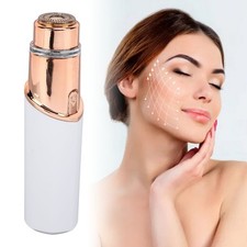 Facial Hair Remover Compact Travel Portable Electric Facial Epilator with LED