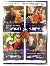 4 Lifetime Christmas Movies DVD Sweet Mountain, Road Home, No Time, Reservations
