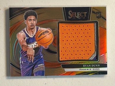 Ryan Dunn 2024-25 Panini Select /49 Copper Prizm Patch Jersey RC Rookie Suns