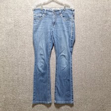 Ariat REAL Denim Boot Cut Jeans Womens 31 R Mid Rise Stretch Thick Stitch 33x32