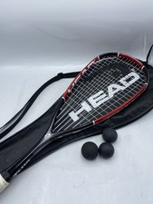 HEAD NANO TI 110 SQUASH RACKET WITH BAG AND 3 BALLS * FAST SHIPPING *