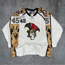 Binghamton Senators AHL Reebok Authentic Camo Jersey Karlsson 45 Size 56
