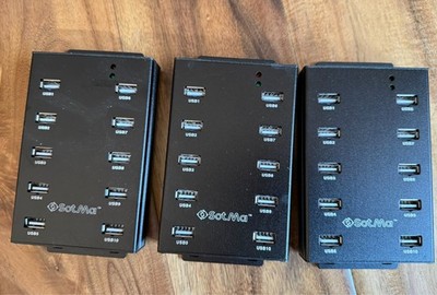 Sotma 10-Port USB Hub   Lot of 3   Fully Working   Multi-Port USB Splitter