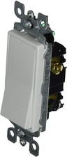 Leviton 5613-2W 15 Amp, 120/277 Volt, Decora Rocker Lighted Handle,...