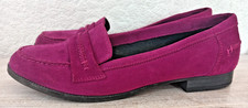 Ladies Hush Puppies Suede Loafers Fushsia (Size 7 UK)