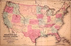 Antique 1862 Map of the United States - Western Terr. by Johnson & Ward (18x27)