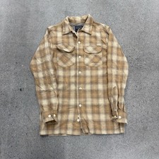 Vintage Pendleton Plaid loop collar Flannel Shirt Men’s USA Made Size XS
