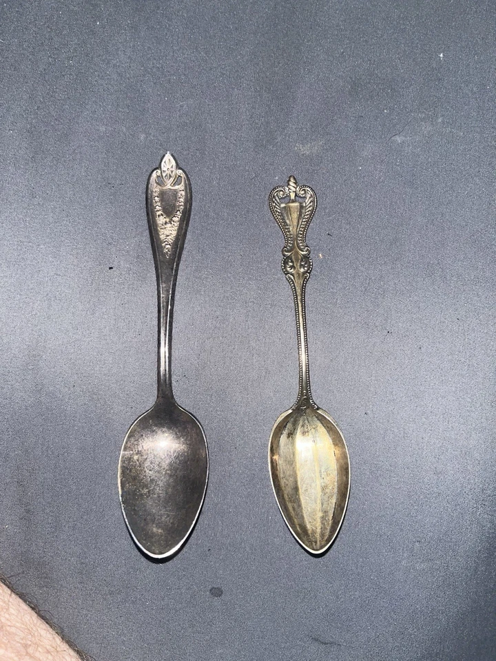 Toalha antiga colonial colher de prata esterlina maciça 0,925/Rogers Bros Old Colony SP - Imagem 2 de 4