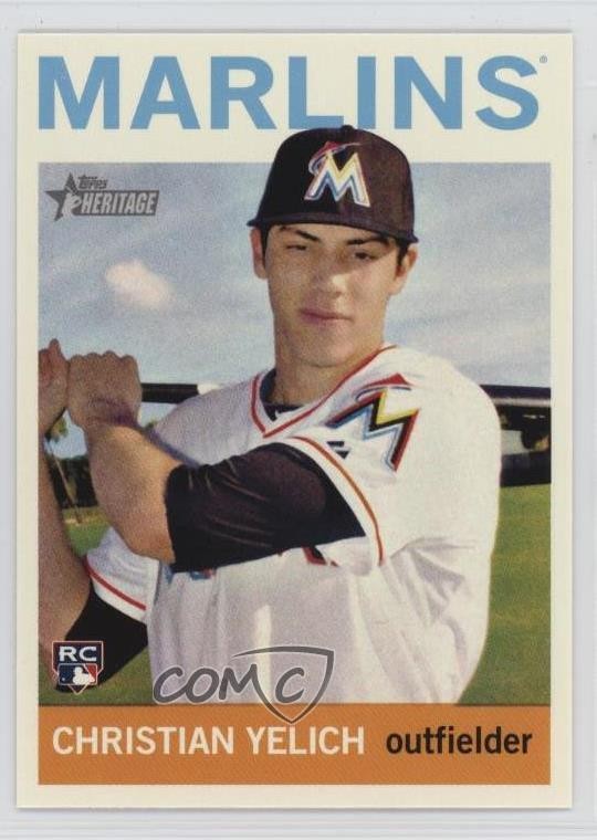 2013 Topps Heritage High Number Christian Yelich #H536 l5x