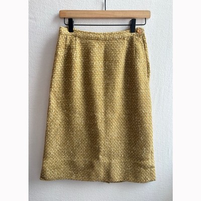 Vintage 60s Country Set By Margit Strauss 100% Wool Knit Womens Skirt Juniors 13