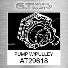 AT29618 PUMP W/PULLEY fits JOHN DEERE (Surplus Open Box)