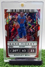 2020 Panini Contenders Draft Picks Bradley Beal #35 Game Ticket Green Explosion