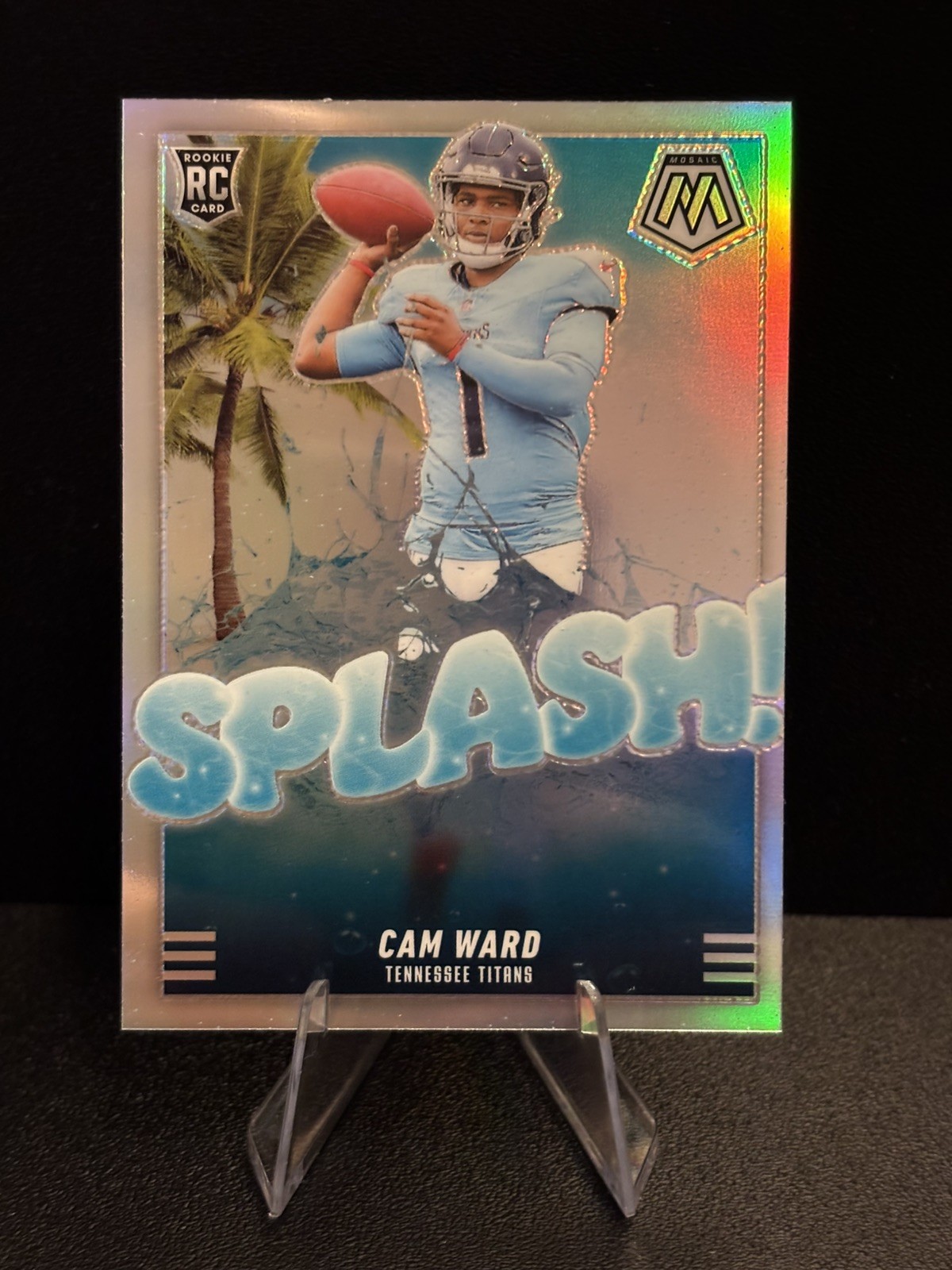 2025 Mosaic Silver SPLASH Cam Ward🔥Rookie Card🔥Titans