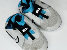 Nike Flex Runner 2 Toddler 9C DJ6039-008 Gray Blue Slip On Shoes