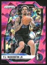 2024-25 Panini Prizm Prizms Pink Ice #174 P.J. Washington Jr. - BSK