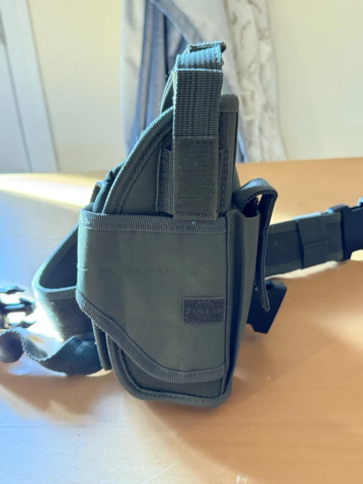 ¡Nuevo! Funda táctica para piernas verde militar cintura caída equipo ajustable con bolsillo Foto 4 de 4
