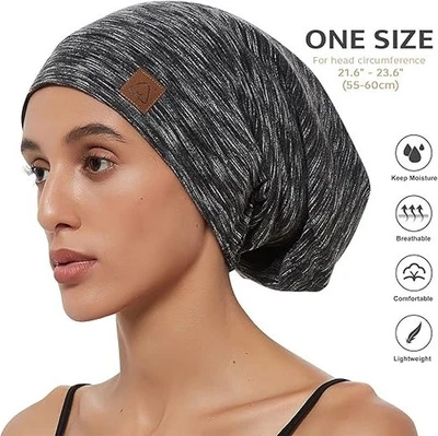 HAT HUT SILK LINED WRAP FOR TANGLE FREE HAIR SLEEPING, 6 COLOURS, ONE SIZE/LARGE