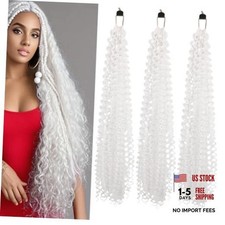 Curly Crochet Hair Extensions White Passion Twist Braids 24Inch 24 Inch 60