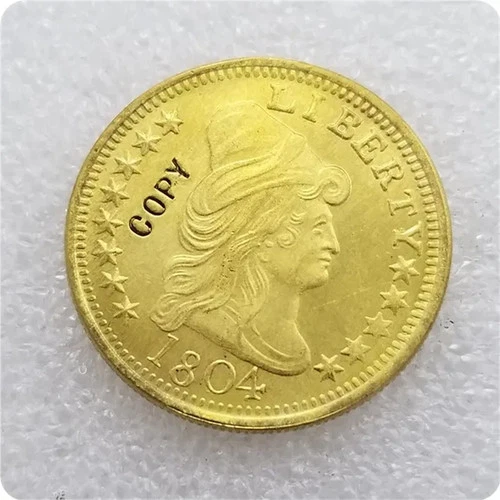1804 Golden Draped Bust Eagle Ten Dollars Coin Contemporary Copy