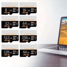 Memorie Cards  Micro SD Card 512GB 256GB 128GB 64GB 32GB Class 10 U3 A2 V60