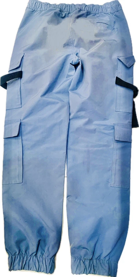 Pantalones cargo Rue21 azul claro - ropa de calle de varios bolsillos (talla pequeña) Foto 4 de 4