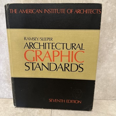 Architectural Graphic Standards Ramsey/Sleeper Seventh Edition 1980 Hardcover