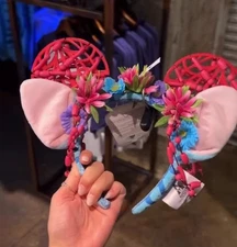 NEW Disney Parks Pandora The World of Avatar Black Light Na'vi Ear Headband 