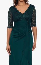 slim fit dress slacks Off-Shoulder Long Champagne Formal Dress with Glitter– PromGirl main image 1