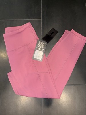 90 Degree by Relfex Women s Pink Leggings L High Rise Ankle Stretch Waist