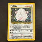 Chansey 3/102 Base Set Unlimited Holo Rare 1999 WotC Vintage Pokemon TCG Card