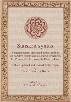 Sanskrit syntax (Hardback or Cased Book)